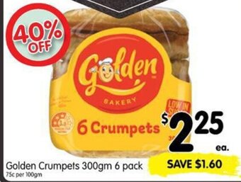 Spar Golden crumpets 300gm 6 pack offer
