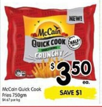 Spar McCain quick cook fries 750gm offer