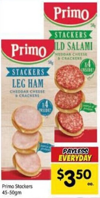 Spar Primo stackers 45-50gm offer