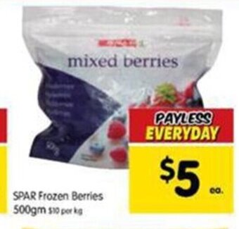 Frozen berries 500gm