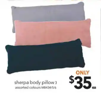Sherpa Body Pillow 3