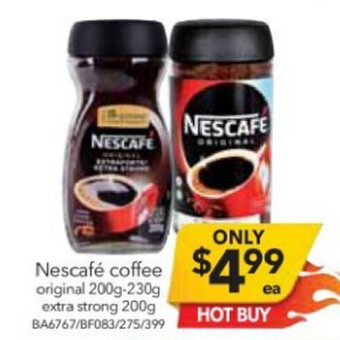 Cheap as Chips Nescafe Coffee offer