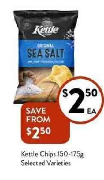 Foodworks Kettle chips 150-175g offer