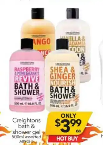Cheap as Chips Creightons Bath & Shower Gel 500ml offer
