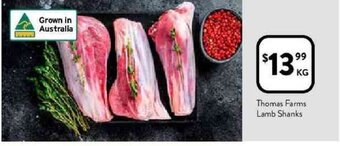 Foodworks Thomas farms lamb shanks offer