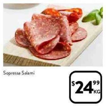 Foodworks Sopressa salami offer