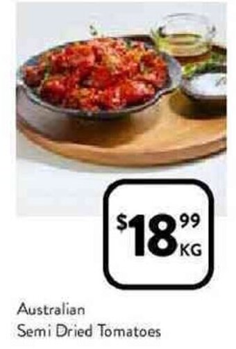 Foodworks Australian semi dried tomatoes offer