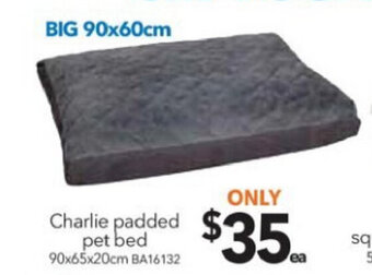 Cheap as Chips Charlie Padded Pet Bed offer