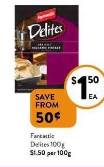 Foodworks Fantastic delites 100g offer