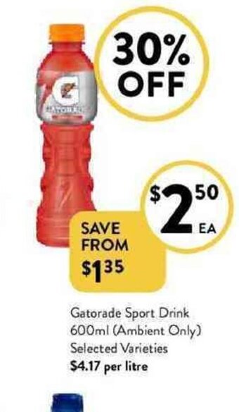 Gatorade sport drink 600ml