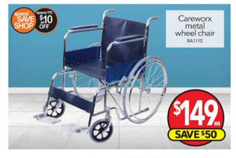 Cheap as Chips Careworx Metal Wheel Chair offer