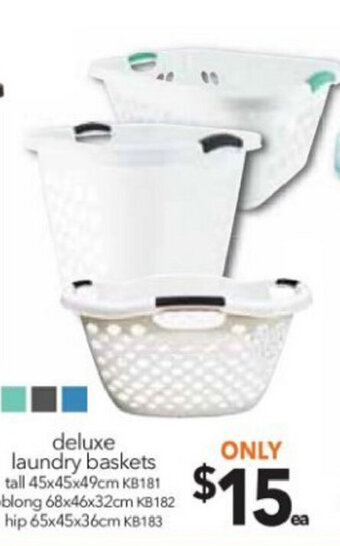 Cheap as Chips Deluxe Laundry Baskets offer