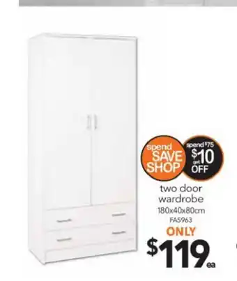 Two Door Wardrobe
