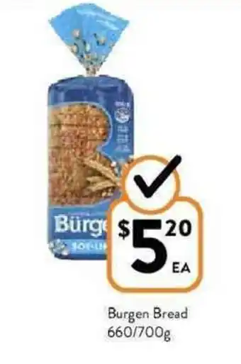 Burgen bread 660g