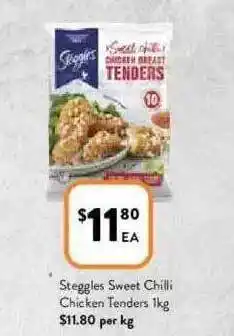 Foodworks Steggles Sweet Chilli Chicken Tenders offer