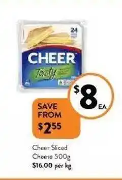 Foodworks Cheer Saced Cheese offer