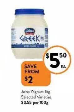 Foodworks Jalna Yoghurt offer