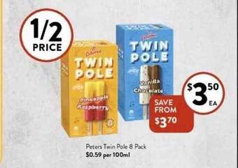 Foodworks Peters Twin Pole 8 Pack offer