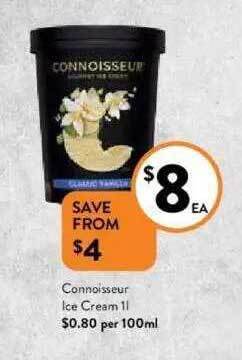Foodworks Connoisseur Ice Cream offer