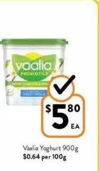 Foodworks Vaalia Yoghurt offer