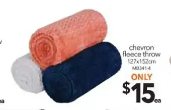 Chevron Fleece Throw