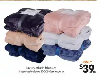 Cheap as Chips Luxury Plush Blankets offer