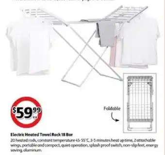 Coles Electrik heated towel rock 18 bor offer