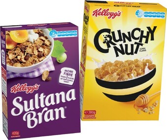 IGA Kelloggu2019s Crunchy Nut Corn Flakes, Sultana Bran or Original Special K 300-420g offer