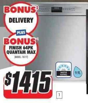 The Good Guys Smeg Under-Bench Dishwasher - Stainless Steel DWAU6314X2 offer