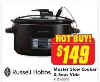 The Good Guys Russell Hobbs Master Slow Cooker & Sous Vide RHSV6000 offer