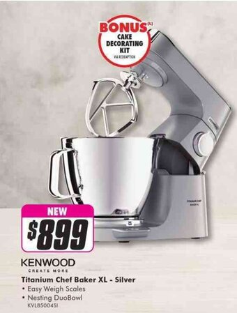 Kenwood Titanium Chef Baker XL - Silver KVL85004SI