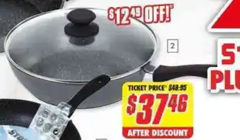 StoneDine Plus 28cm Deep Frypan with Lid SDPL_DFP_28LD