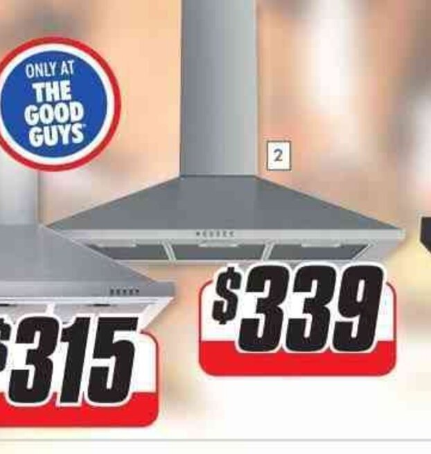 Westinghouse 90 cm Canopy Rangehood Matte Black offer at The Good Guys