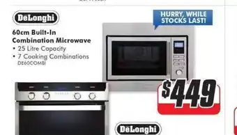 60 cm Built-In Combination Microwave 25 Litre