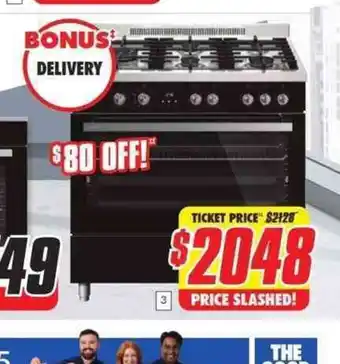 The Good Guys 90 cm Dual Fuel Upright Cooker 129 Litre offer