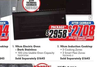 The Good Guys 90 cm Electric Oven - Dark Stainless 105 Litre offer