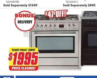 The Good Guys 90 cm Dual Fuel Upright Cooker offer