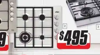 The Good Guys Chef 60 cm Gas Cooktop - Stainless Steel offer