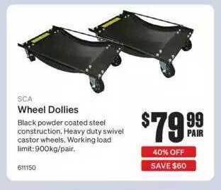 SuperCheap Auto Sca Wheel Dollies offer