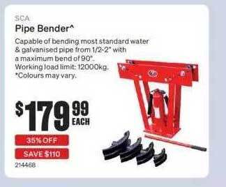 SuperCheap Auto Sca Pipe Bender offer