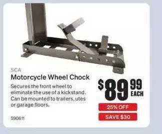 SuperCheap Auto Sca Motorcycle Wheel Chock offer