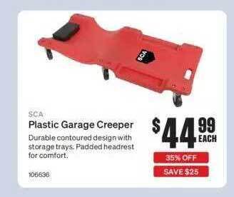 SuperCheap Auto Sca Plastic Garage Creeper offer