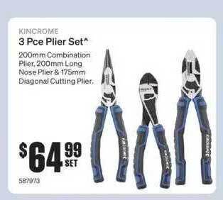 SuperCheap Auto Kincrome 3 Pce Plier Set offer