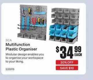 SuperCheap Auto Sca Multifunction Plastic Organiser offer