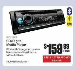 SuperCheap Auto Pioneer Cd-digital Media Player offer