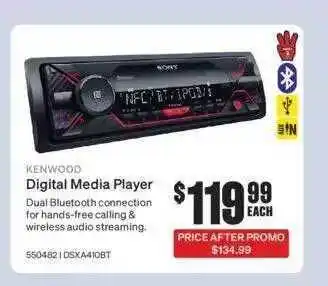 SuperCheap Auto Kenwood Digital Media Player offer