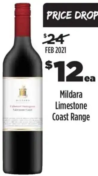 Mildara Limestone Coast Range