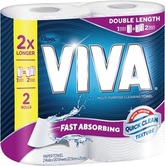 IGA Viva Double Length Paper Towel 2 Pack offer