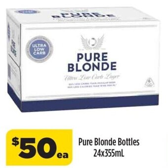 Liquorland Pure Blonde Bottles 24x355ml offer
