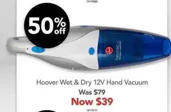 Godfreys Hoover Wet & Dry 12V Hand Vacuum offer